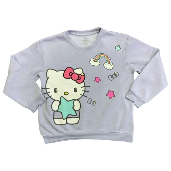 Hello Kitty Sweatshirt‎ in Purple Size Small Girl's 6/7 - Picture 1 of 5